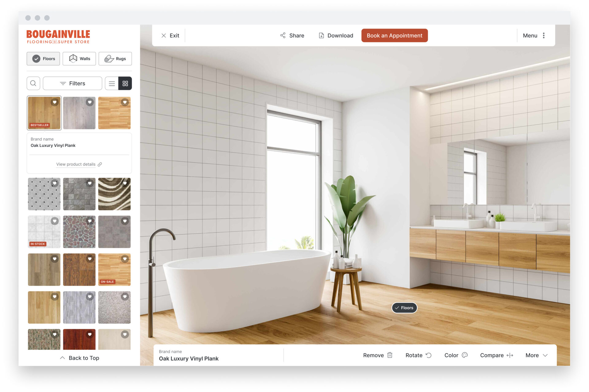 Desktop UI Main With browser bar 5 | Bougainville Flooring Super Store