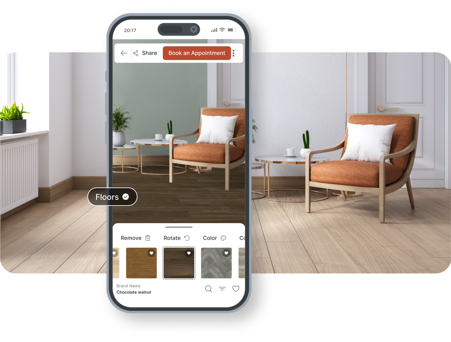 Flooring visualizer phone markers 7 - Bougainville Flooring Super Store